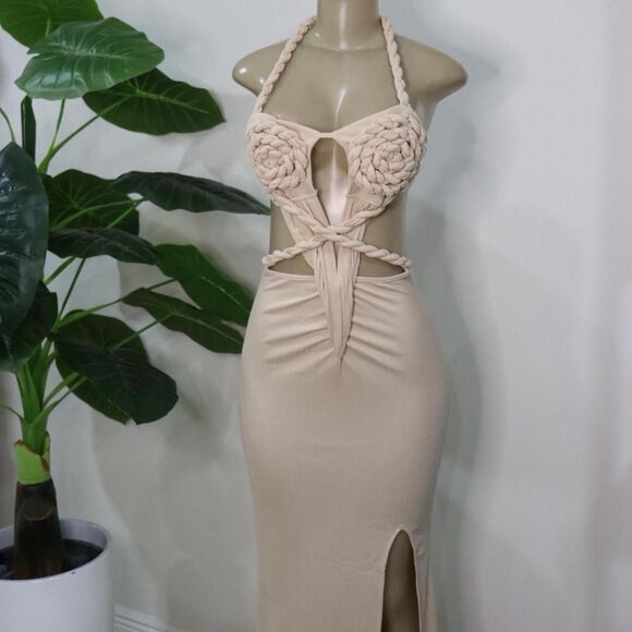 other Dresses & Skirts - Unbranded Women's Tan and Cream Dress